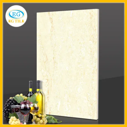 Fashion beige travertino navona marble ceramica polished porcelain tile