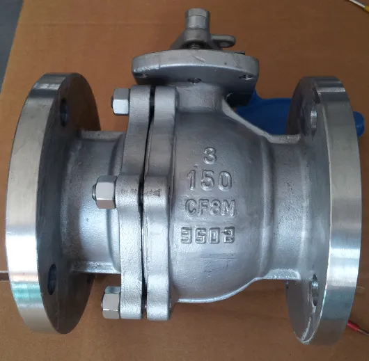 ANSI 150LB 2PC FULL BORE FLOATING TYPE FLANGE BALL VALVE