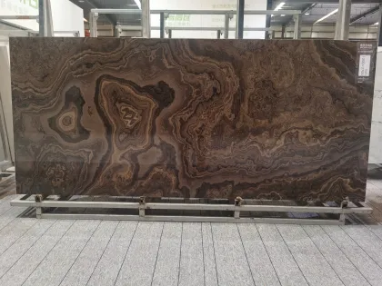Chinese Artificial Stone Tiles: Brown Sintered Stone Countertop, Wall, and Floor Tiles (6mm, 9mm, 12mm)