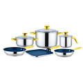 Stainless steel Cookware Set with Square Griddle