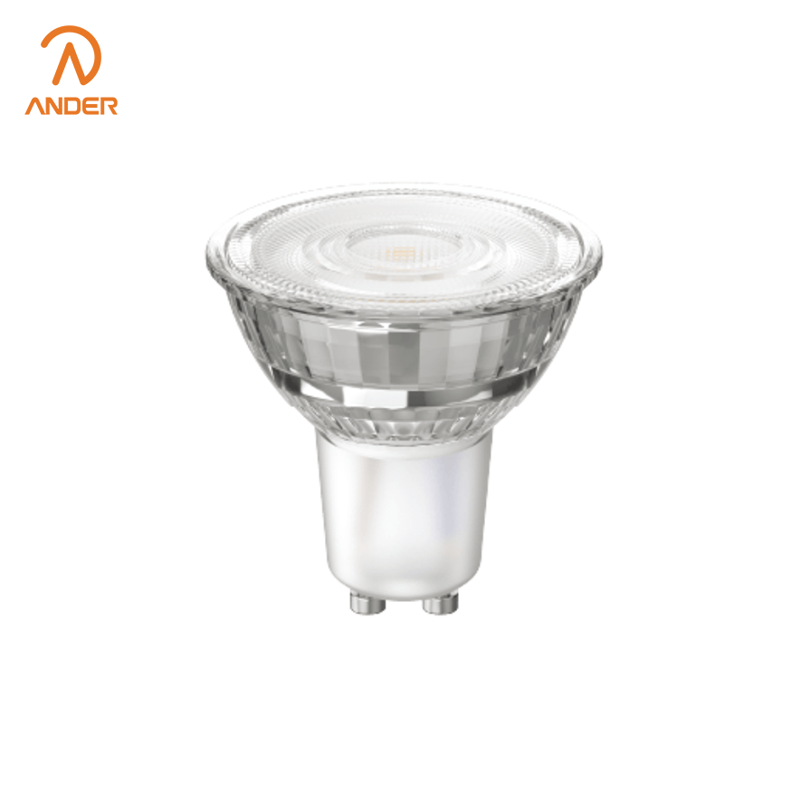 كشاف كشاف زجاجي 6W GU10 مع عرض ألوان عالي