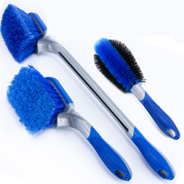 China Factory Long Short Handle PP Hair Tire Wheel Cleaning Brush - Single or Kits for Car Care SPA