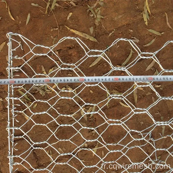 Tailles de panier de gabion galvanisées à chaud