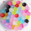 Vintage Matte Crystal Acrylic Round Smooth Spacer Beads