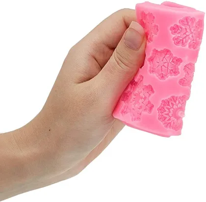 Snowflake Fondant Mold Christmas Snowflake Silicone Mold