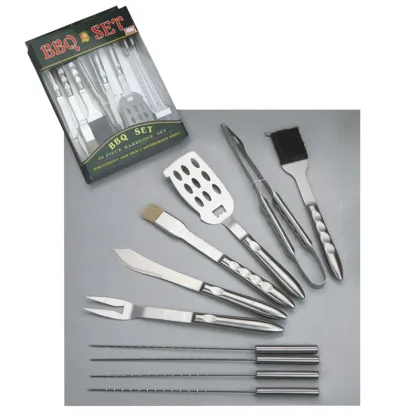 BBQ Tools Set in Plastic Case BBQ-10B-04 BBQ Tools