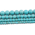 Artesanía teñido Howlite Beads redondos para hacer joyas