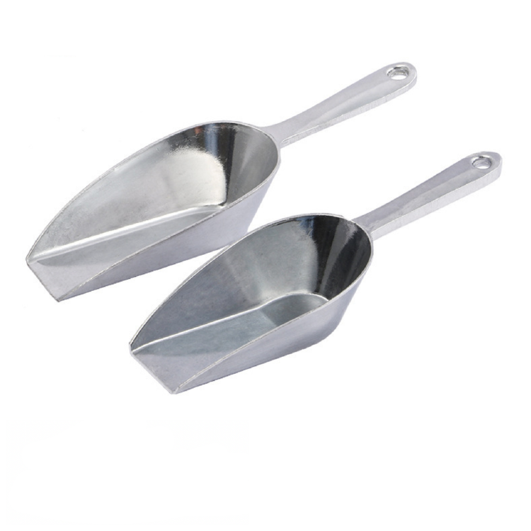 Cast Aluminum Flat Bottom Ice Flour Utility Scoop