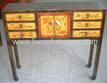 Antique Painted Side Table 