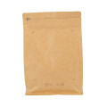 Recycle Small Brown Stand Up/Flat Kraft Paper Ziplock Coffee Bag Wholesale