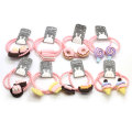 Bulk 100Pcs Pastel Baby Girl Child Kids Elastic Hair Band Sweet Dessert Decoration Rubber Hair Band Headband Ponytail Holder