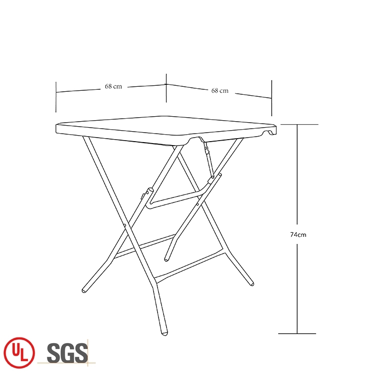 Plastic Square Folding Table