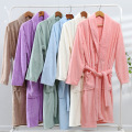 Coral velvet Bathrobe Thickened Soft Water Absorbent