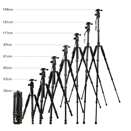 Lightweight Professional Fashion Tripod with 360 Panorama Ball Head for Hiking and Hunting