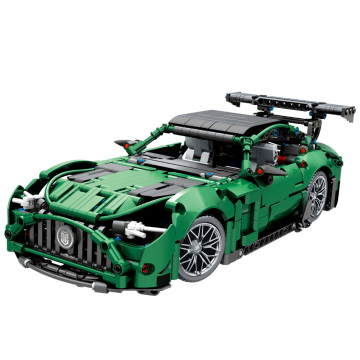 DIY Toy: AMG Green Goblin Super Racing Car Model - A High-Tech Building Blocks Bricks Puzzle