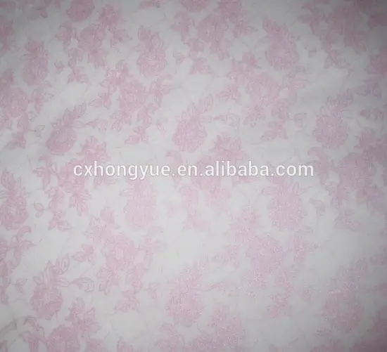 100% polyester peach skin fabric printed with silver or gold for bed cover,printed bed cover fabric