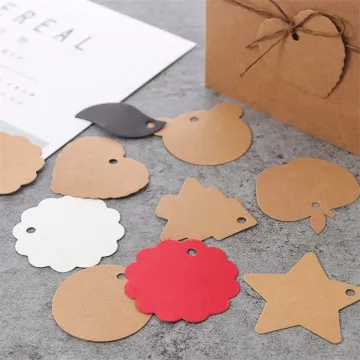 Custom design and print kraft hang tags