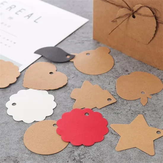 Custom design and print kraft hang tags