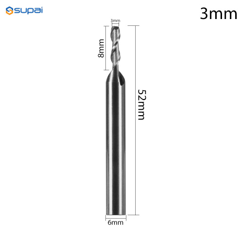 HSS 2flutE End Mill Router Bit para madeira