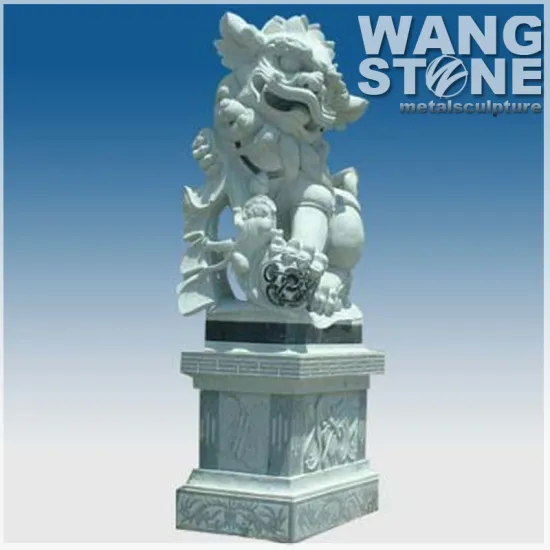 Marble Animal Carving Sculpture Stone Lion Statue For Sale