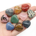 Love Heart Crystal Stones 0.8 Inch Worry Palm Pocket Healing Chakra