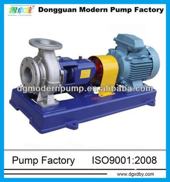 IH series horizontal stainless steel centrifugal chemical pump