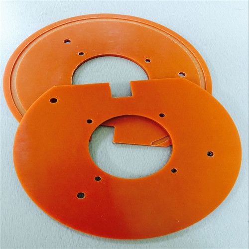 Processing Orange Phenolic Laminate Bakelite Board