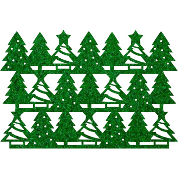 クリスマスツリーパターンクリスマスパーティー用プレースマット