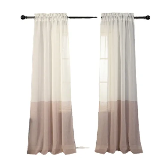 European Style Elegant Polyester Blackout Curtains in 3 Colors for Home