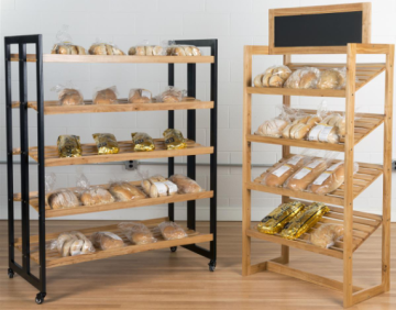 Wooden Cake Stand and Bread Display Rack