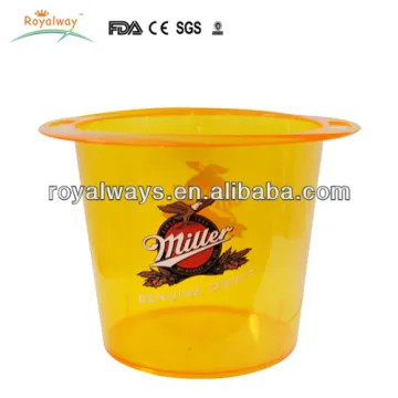 Top Selling Clear Plastic Ice Bucket, Wholesale Beer Ice Bucket
