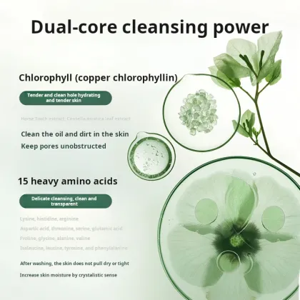 Chlorophyll Amino Acid Facial Cleanser: Oil Control and Pore Refinement