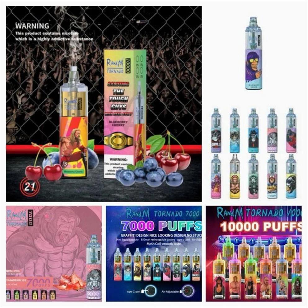 Randm Tornado 10000 puffs bộ dụng cụ vape dùng một lần