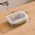 プラスチック製の食品グレードの長方形ランチボックス