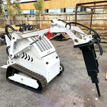 Affordable EPA EURO5 Mini Skid Steer Loader with Stand-on Design, Track System, and Comprehensive Attachments like Bucket, Hammer, Breaker, and Grinder