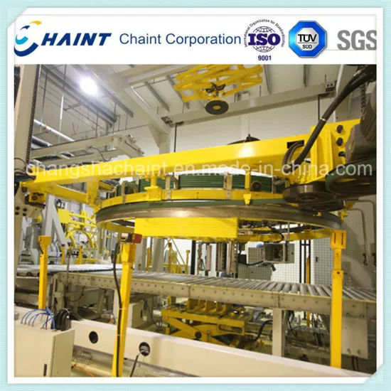 Nonwoven Fabric Roll Handling and Wrapping System