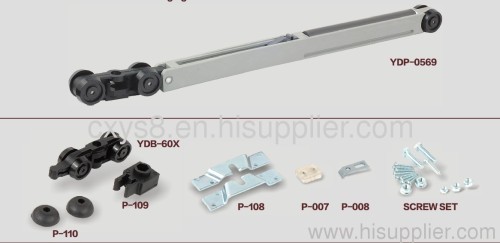 Hanging Door With Soft Closing System Full Set Hardware Ys-fsh010 