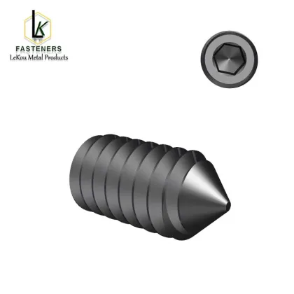 Hex socket Cone point set screws