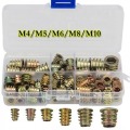 Flanged Hex Drive Double Thread Wood Insert Nut