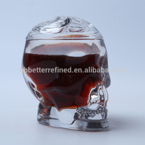 Skull Head Shaped Glass Mug