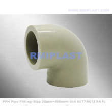 PPH PIPE FITTING 90 ELBOW Socket Fusion