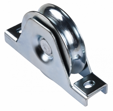 Steel single bearing wheel with internal bracket