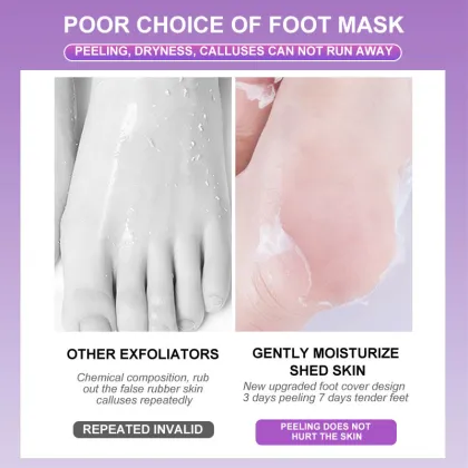 Lavender Foot Skin Care Mask for Dead Skin Removal