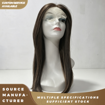 Highlight Brown Layered Straight Lace Wig