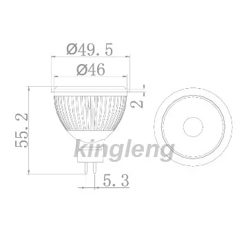 High Power LED Spotlight 500lm MR16 sylvania led bulbs
