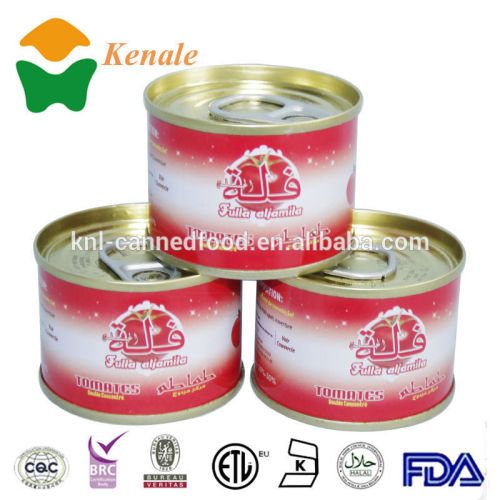 HALAL & KOSHER certified Tomato Paste 70gX50tins