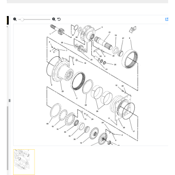 Annual supply of Caterpillar 12G grader accessories 7D7889 gear ring 7D-7889