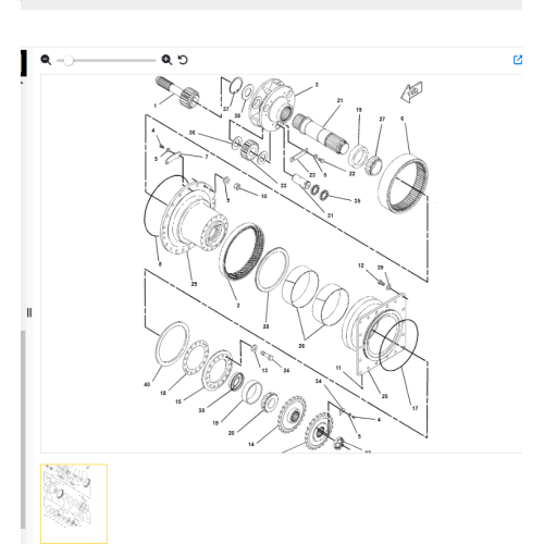 Annual supply of Caterpillar 12G grader accessories 7D7889 gear ring 7D-7889