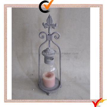 French metal candle holder