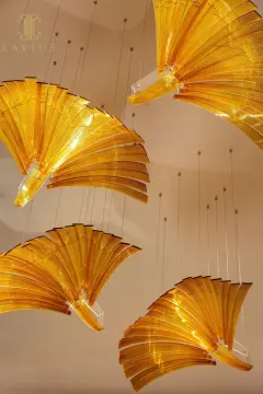 Unique large foyer hotel chandelier modern for high ceiling